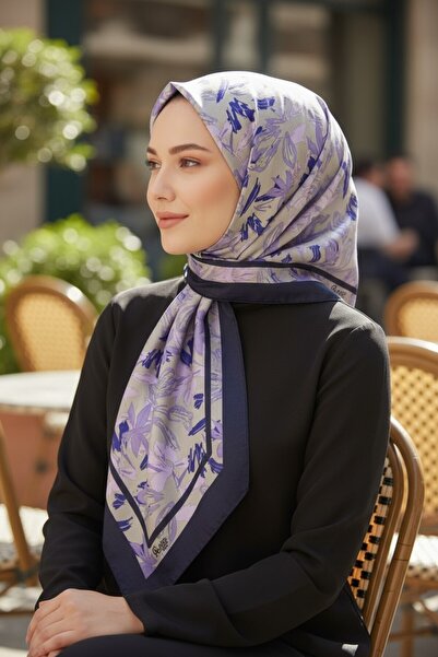 Onur Scarf - Lightweight Comfortable Use Soft Fabric Scarf Floral Pattern Fas...