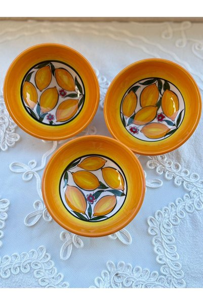 shop Handmade Set of 3 13 cm Ceramic Snack Bowls, Sauce Bowls and Jam Bowls