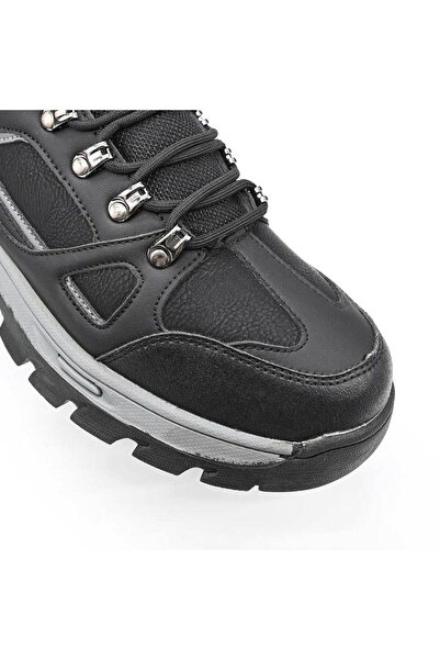 Tmall Men's Boots, With Fleece Lining, TM1GB1001, Black with Grey