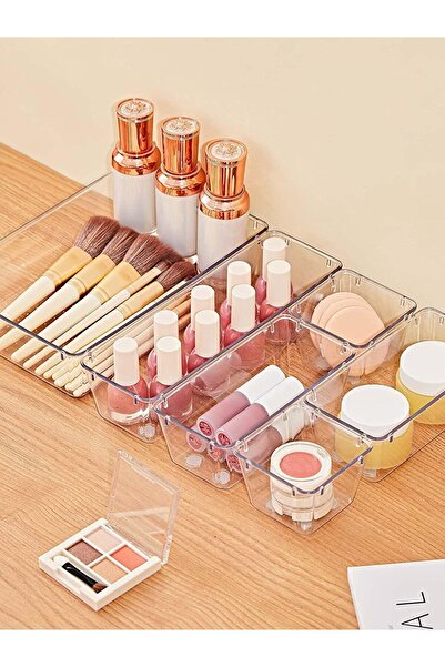 fulina Drawer Organizers with Non-Slip Silicone Pads, 5-Size Desk Drawer Organizer Trays Storage Tray for M