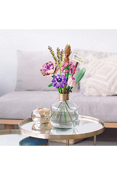 fulina Building Block Flower Bouquet Small Particle Assembly Toy