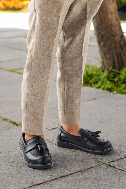 Kiko Kids Cision Cilt Papyonlu Erkek Çocuk Okul Sünnet Ayakkabısı