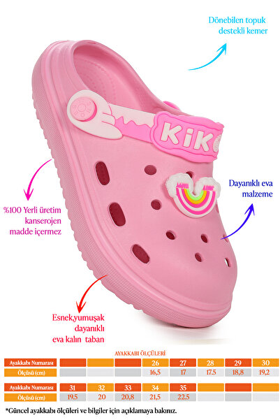 Kiko Kids Printed Eva Beach Pool School Nursery Girls' Slippers