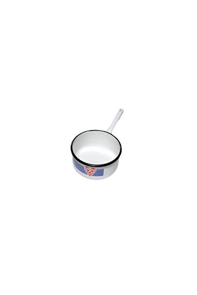 OEM Enameled pot, decorated with handle, semi-deep, 20 cm