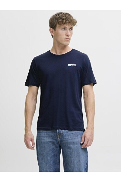 Jack & Jones تي شيرت رجالي بشعار شركة جاك جونز 12277925