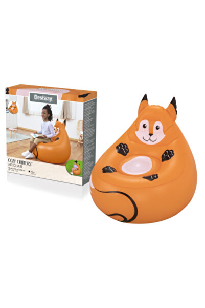 BESTWAY Fox-shaped inflatable armchair, 72 x 72 x 64 cm, 75116