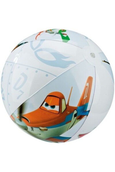 Intex Disney Planes Beach Ball – Red Plane, 61 cm,