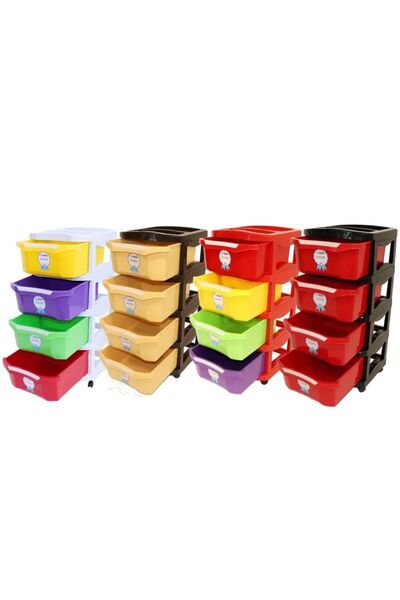 sterk Dulap din plastic cu 4 sertare BELLA STERK, 40 x 40 x 85 cm, diverse cu...