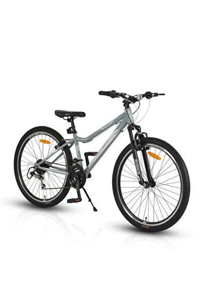 byox Avenue Grey 26” – 21-speed Shimano bicycle, steel frame, suspension fork, V-brakes
