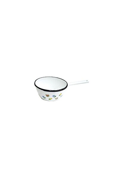 OEM Enameled rounded pot, handle 18 cm, decorated, 2.2 L