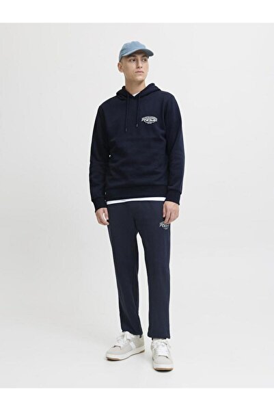 Jack & Jones Jack&Jones Makoto Men's Navy Blue Hooded Sweatshirt