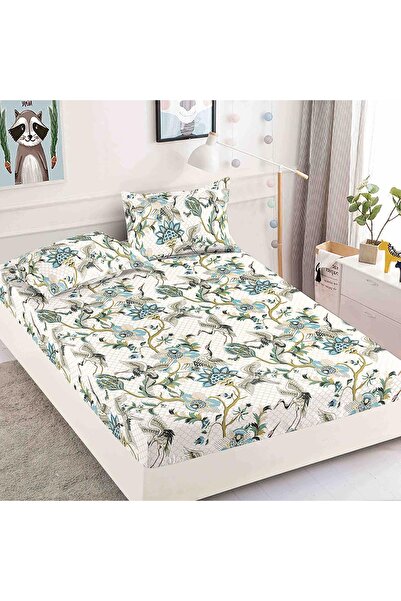 OEM Double bed cover set with elastic, 3 pieces, 180x200cm