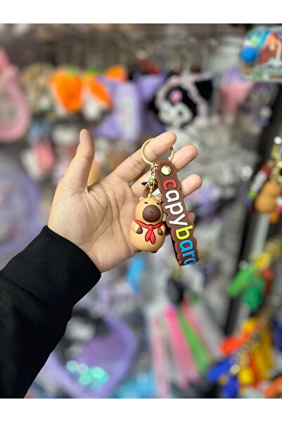 EyER Shoping Capy bara vip silicone keychain red