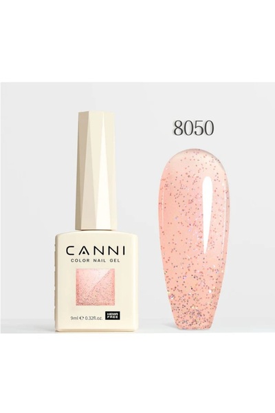 Canni 9 ml Glitter Uv Led Kalıcı Oje Hema Free 8050