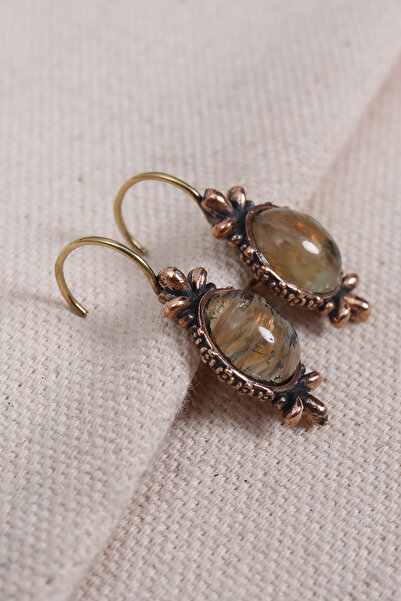 Süspüs Accessories Authentic Earrings with Rutil Quartz Stone