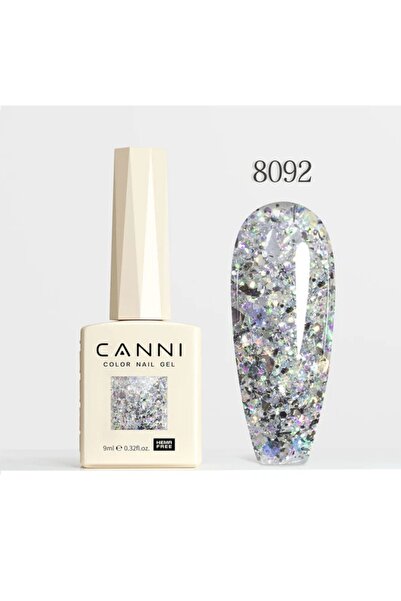 Canni 9 ml Glitter Uv Led Kalıcı Oje Hema Free 8092