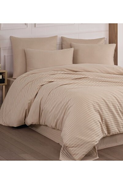 metin tekstil Set de lenjerie de pat dublu din satin de bumbac