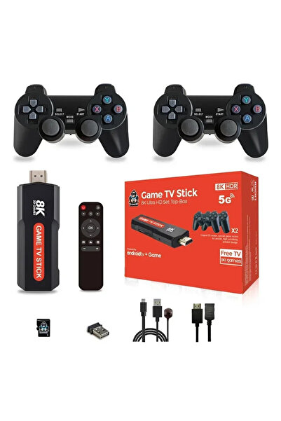 JUNGLEE X2 Game TV Stick TV Box 64GB 10000+ Gaming HD 8K 5G WiFi Video Game Console