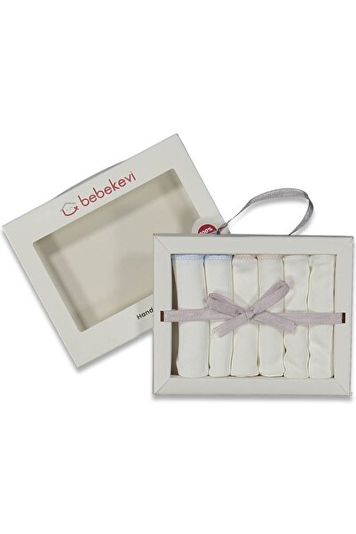 bebegen مناديل فم عضوية بيضاء اللون للجنسين، عبوة من 6 قطع