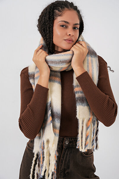 Bigdart Eșarfă groasă cu textura moale pentru femei 15951 - C. Bej