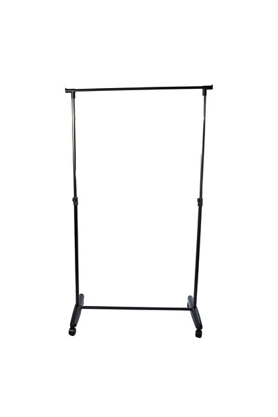 UnicSpot Simple clothes stand, black, 85x43x95-160 cm