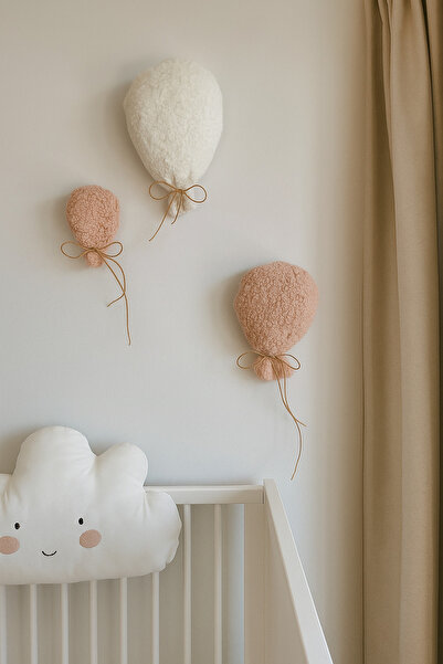 Suvolta Store Çocuk Odası Dekorasyonu Balon set Bebek Odası Peluş Duvar Dekoru
