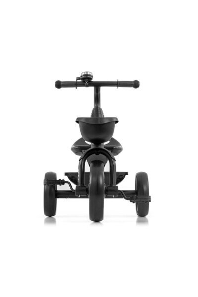 Milly Mally Bobby classic tricycle with bell and accessory baskets, Black