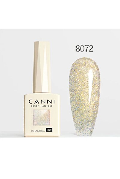 Canni 9 ml Glitter Uv Led Kalıcı Oje Hema Free 8072