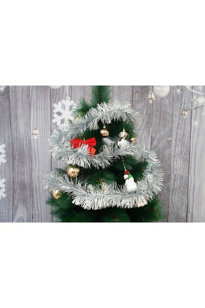 Flippy Χριστουγεννιάτικο στολίδι, Flippy, ασημί, μέγεθος: 2 μ. x 9 εκ. υλικό: φύλλο PVC, εσωτερική/εξωτερική χρήση