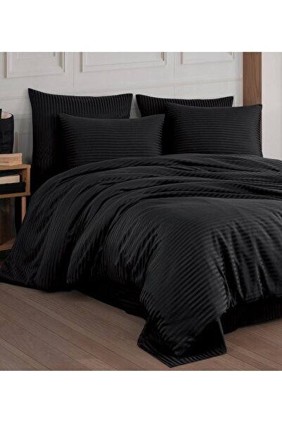 metin tekstil Set de lenjerie de pat dublu din satin de bumbac