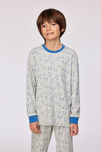 Woody 10-16 Yaş Erkek Pijama-Plc - 922 Z Aop Cat Boys