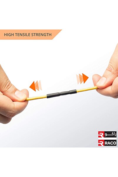 Raco Heat Shrink Sleeve, Heat Shrinkable Tube for Wire Insulation, 1m (3mm, Black)