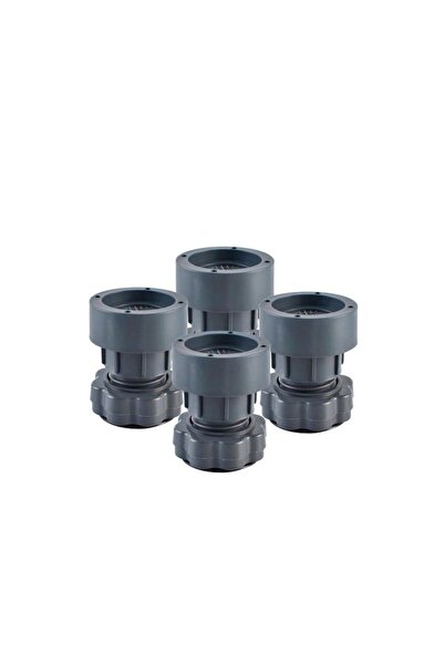 Doty Set of 4 Adjustable Feet for Washing Machine MoveIT - Plastic, Height-Adjustable, Grey