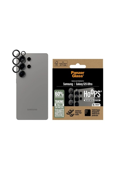 CARE by PanzerGlass® Protecție cameră pentru Samsung Galaxy S25 Ultra, cercur...