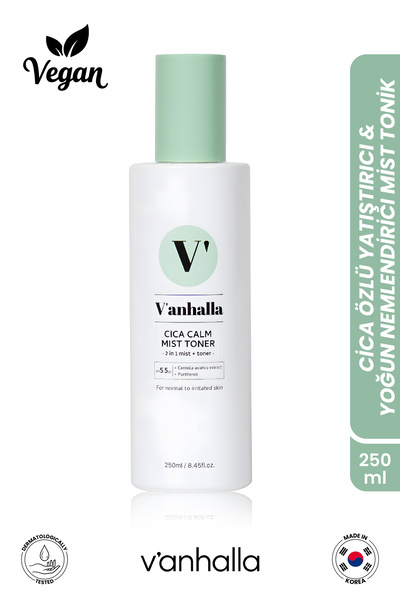 v'anhalla Cica Calm Mist Toner | Yatıştırıcı & Nem Dengeleyici Cica Tonik | H...