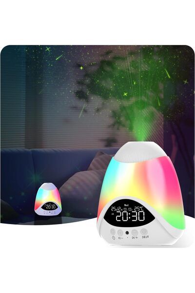 Generic Laser Star Projector - Syslux Galaxy Projector with 16 Colors, Bluetooth Speaker & 16 White Noises