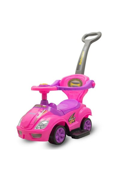 Babymix Push car, Baby Mix, Mega Car, Up to 23 kg, With melodies and horn, 12-36 months, Pink