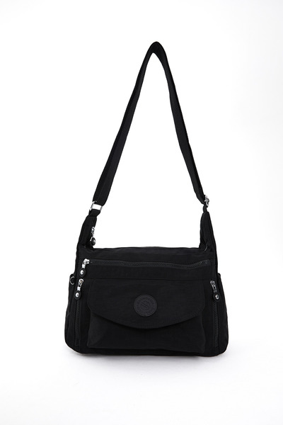 Sanmorris 3053 Women's Water Resistant Fabric 5-Compartment Crossbody Travel and Shoulder Bag