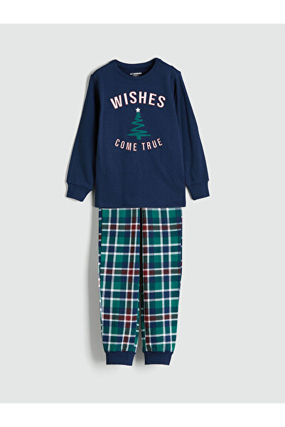 LC Waikiki Пижама за момчета с принт на велосипед на врата