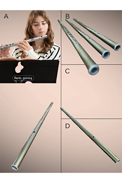 flut Yan flüt,yeni başlayanlara özel metal bronz renk yedi delikli yeni akım yan flüt