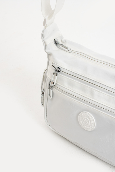 Sanmorris 4005 Women's Multi-Eye Water Resistant Crinkle Fabric Adjustable Cross Strap Shoulder Bag