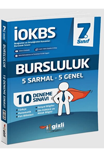 Efsane Yayınları 7.Sınıf Gizli Yayınları İOKBS Bursluluk 10'Lu Deneme Sınavı - 5 Sarmal 5 Genel Deneme