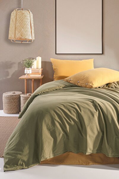 Macas Home Loy 100% Cotton Washable Single Duvet Cover Set 160*220