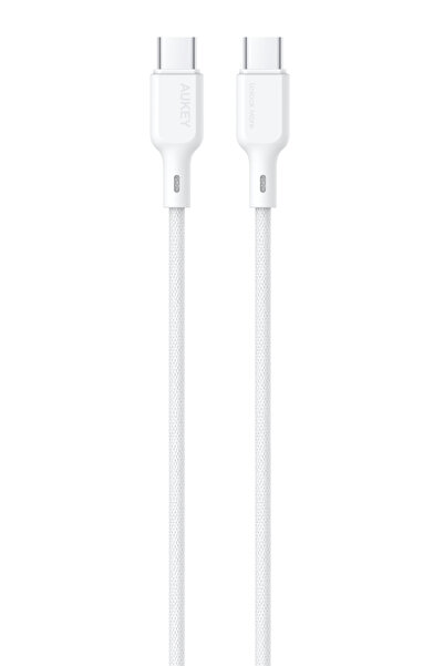 AUKEY Circlit Blink 60W Lite Cable 2m. DTY Braided USB-C to USB-C - CB-DCC064 White