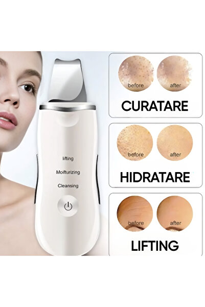 DR MÜYE Ultrasonic spatula for facial cleansing, lifting, facial treatment