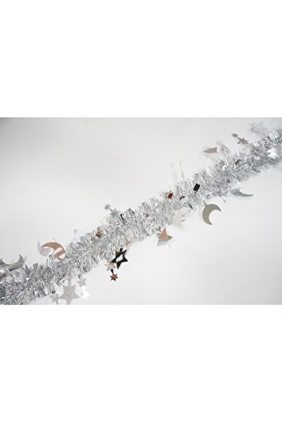 Flippy Χριστουγεννιάτικη διακόσμηση, Flippy, ασημί, μέγεθος: 2 m x 9 cm x 5 cm υλικό: φύλλο PVC, εσωτερικής/εξωτερικής χρήσης