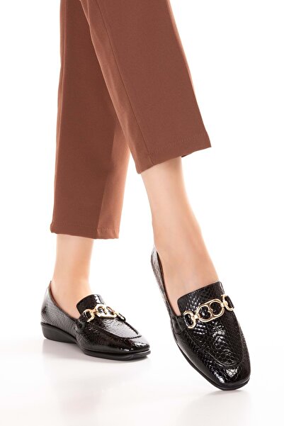 Gondol Естествена кожа Гъвкава удобна подметка Мека кожа Удобни мокасини alb.209 Черно Пчелна пита