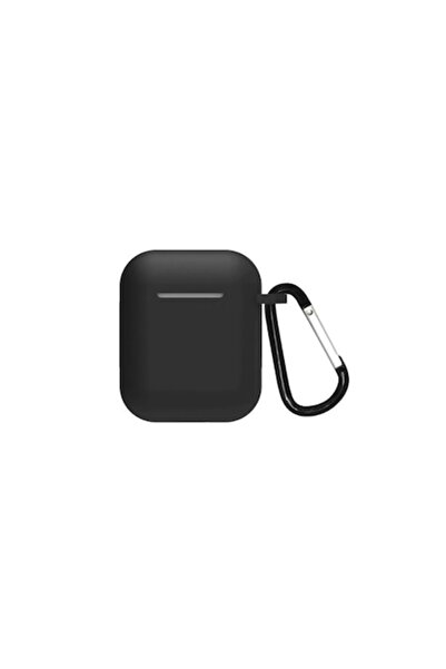 Doty Carcasă ultra-subțire din silicon pentru Apple AirPods 1 și 2 - Negru (c...