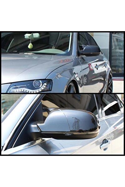 Genel Markalar Audi A4 B8 Batman Yarasa Ayna Kapağı Parlak Siyah 2009-2014