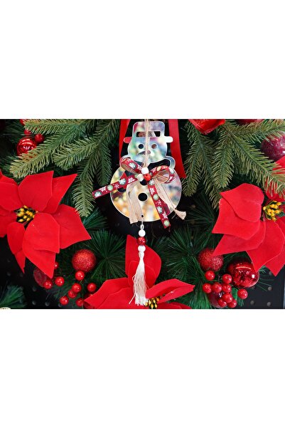 Flippy Χριστουγεννιάτικο Στολίδι, Flippy, Χιονάνθρωπος, Ασημί, Γυαλιστερό, 14*26CM, Ακρυλικό, Εσωτερικού/Εξωτερικού Χώρου